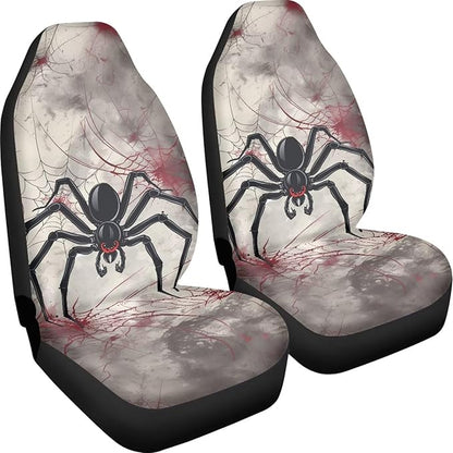 Halloween Spider Web Car Seat Cover for Women Men