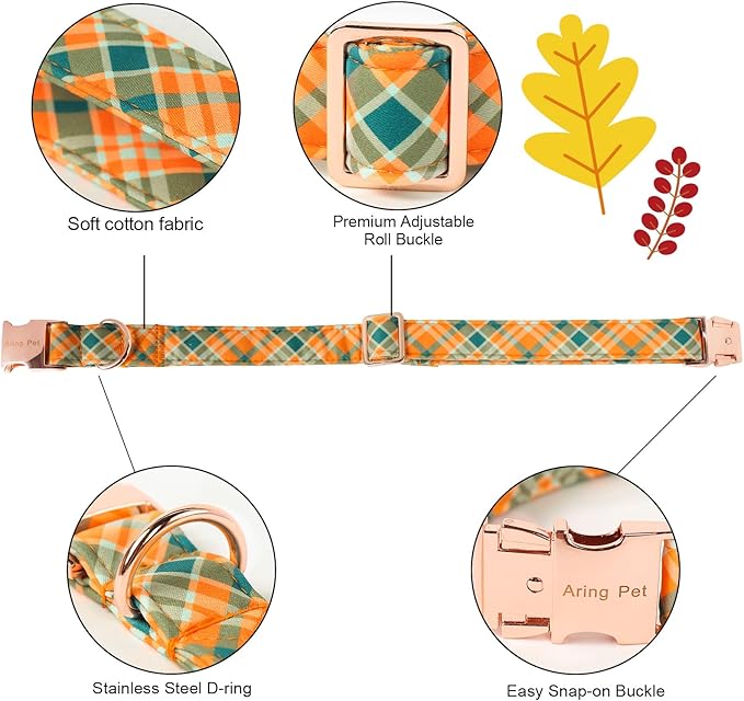 ARING PET Fall Dog Collar-Cute Dog Collar with Bow