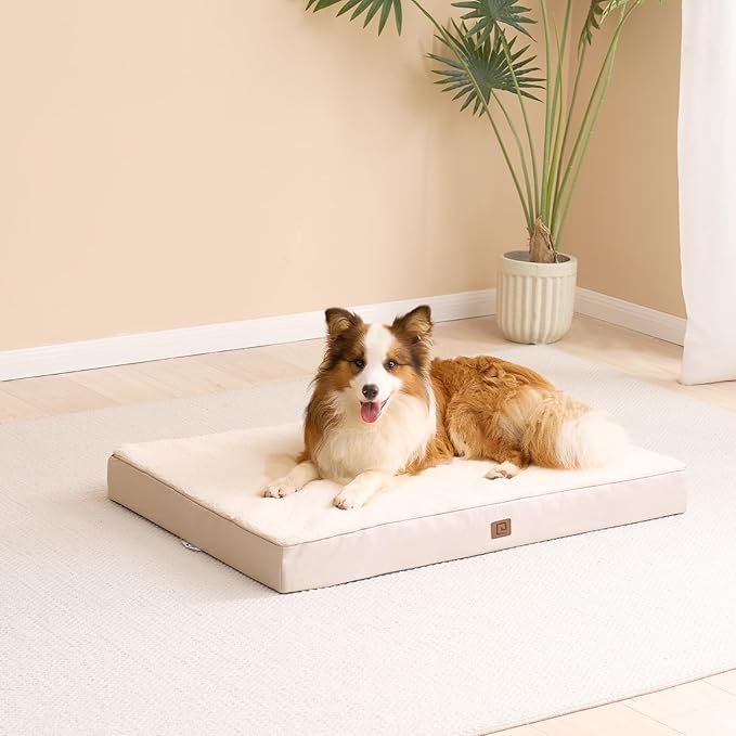 EHEYCIGA Orthopedic Dog Beds for Large Dogs with Removable Washable Cover 36x27