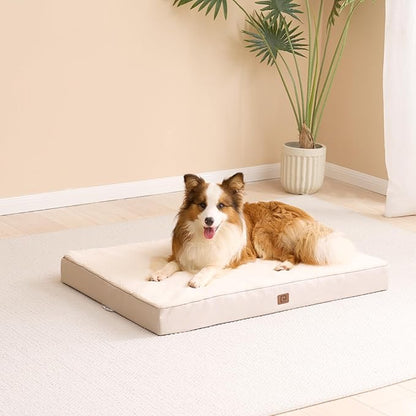 EHEYCIGA Orthopedic Dog Beds for Large Dogs with Removable Washable Cover 36x27