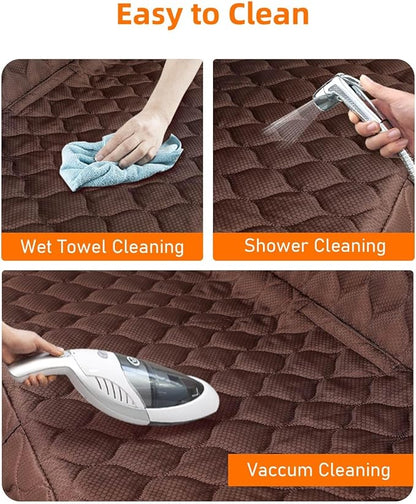 PETICON Dog Car Seat Cover with Mesh Window 100% Waterproof