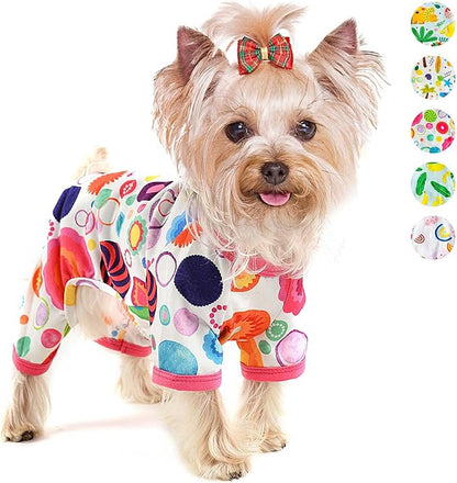 Dog Pajamas Onesie Spring Summer Dog Clothes for Small Dogs Girl Boy Soft Stretchy Pet Puppy Clothes Doggie Pjs Cat Outfit Jammies