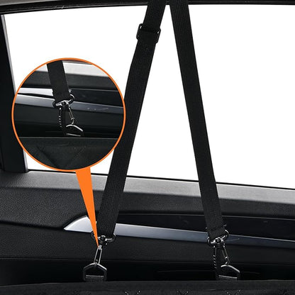 Dog Car Seat Cover for Back Seat Pet Cover for Dogs Waterproof Dog Hammock for Car 600D Heavy Duty Non Slip Scratch Proof Backseat Cover for Dogs in Car