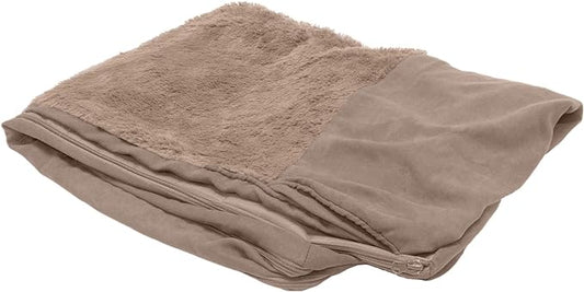 Furhaven Replacement Dog Bed Cover Plush & Suede Sofa-Style