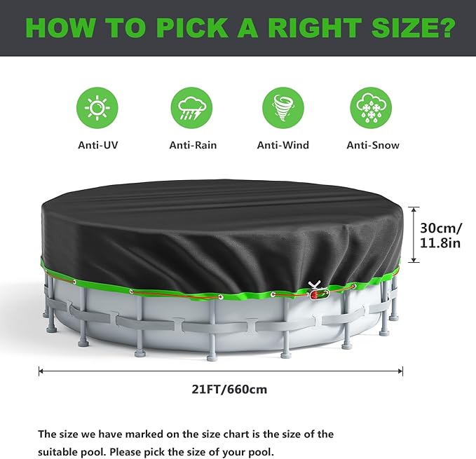 21 Ft Round Pool Cover