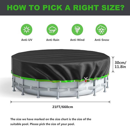 21 Ft Round Pool Cover