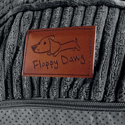 Floppy Dawg Universal Round Dog Bed Replacement Cover. 36W. Gray