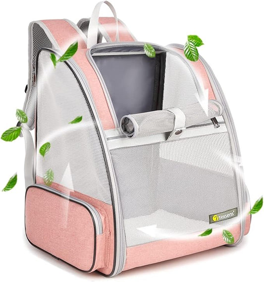 Texsens Innovative Traveler Bubble Backpack Pet Carriers for Cats and Dogs