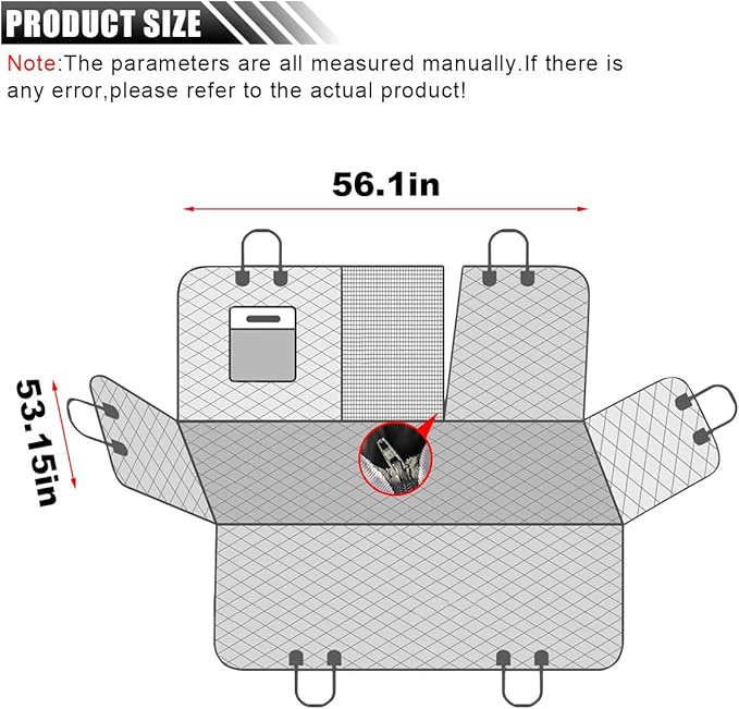 Dog Car Seat Cover 600D Reliable 1)