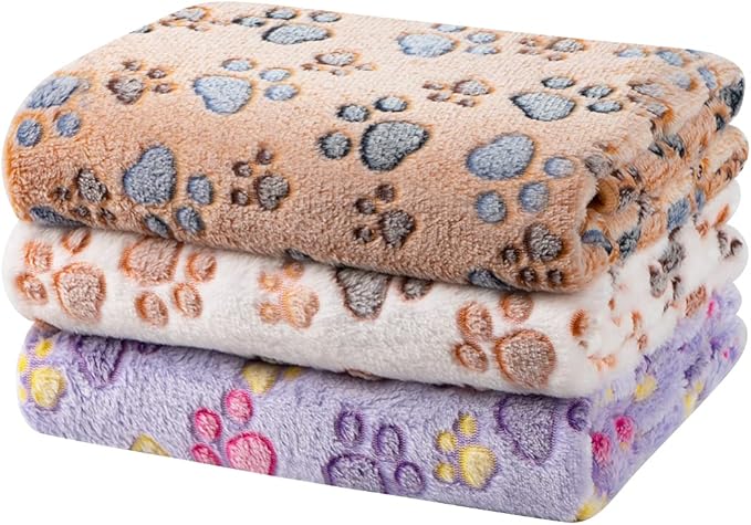Dono 1 Pack 3 Dog Blankets for Small Dogs