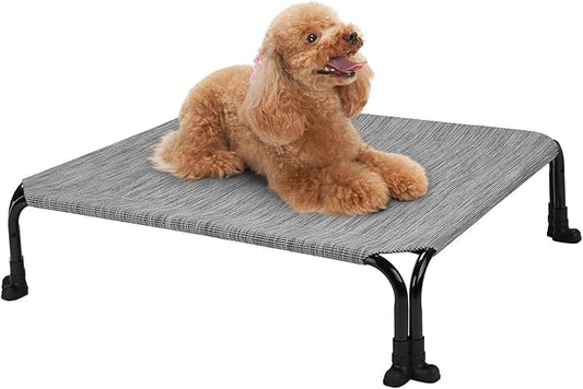 Veehoo Elevated Dog Bed 29" x 18", Black