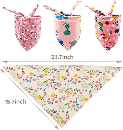 PET SHOW 10pcs Girls Small Dog Bandanas Female