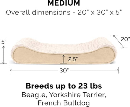 Furhaven Memory Foam Dog Bed for Medium/Small Dogs w/ Removable Washable Cover 23 lbs