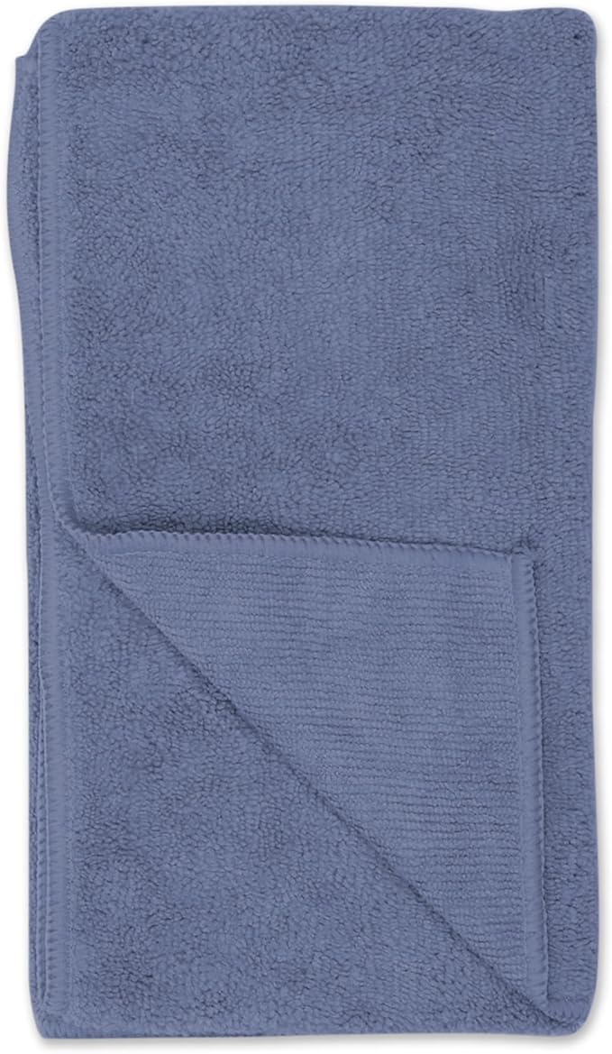 Bone Dry Pet Grooming Towel Collection Embroidered Absorbent Microfiber Drying Set 15x30, Stonewash 3 Count