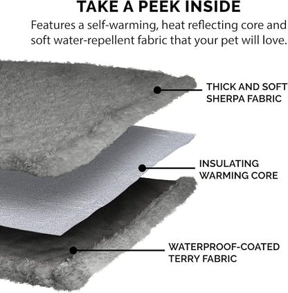 Furhaven Waterproof & Self-Warming Throw Blanket for Dogs & Indoor Cats