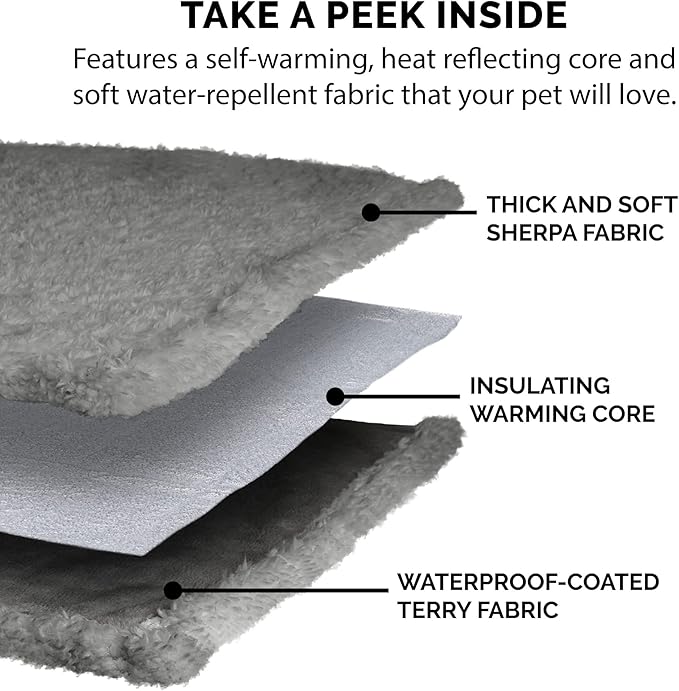 Furhaven Waterproof & Self-Warming Throw Blanket for Dogs & Indoor Cats