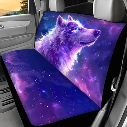 WELLFLYHOM Purple Car Accessories Rear Bench Seat Cover
