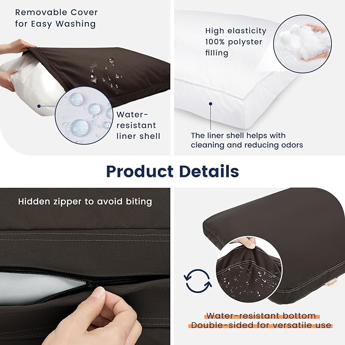 Miguel Durable Canvas Dog Bed 12 Ounce 100% Cotton 40 x 30 inch,