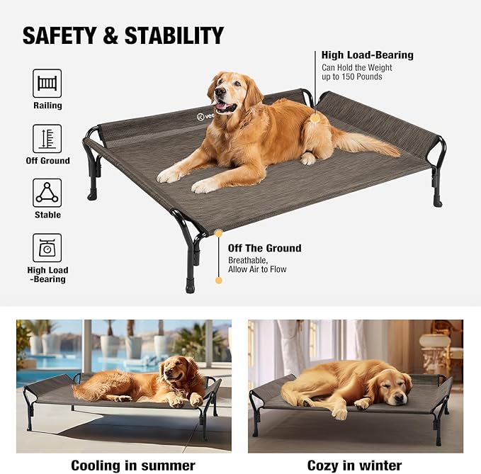 Veehoo Cooling Elevated Dog Bed