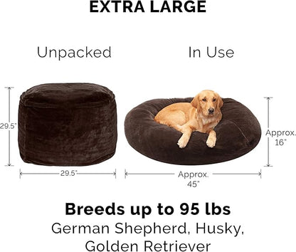 Furhaven Soft & Cozy Dog Bed for Large Dogs 95 lbs