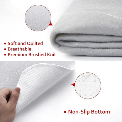 Dog Crate Mat and Washable Pee Pads for Dogs 2 Pack(30"X19") 30 Inch