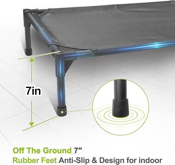 Bestio Elevated Dog Bed 32x25x7Inch