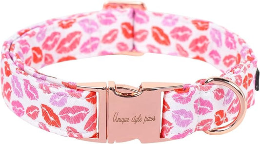 Unique Style Paws Valentine's Day Dog Collar Heart