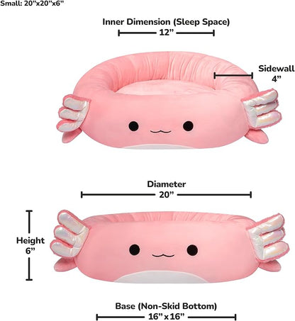 Squishmallows Original 20-Inch Archie the Axolotl Pet Bed