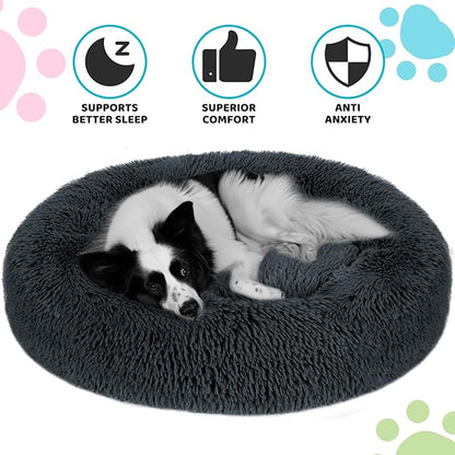 Small Dog Bed Washable.(Gray,20"/23"/30")