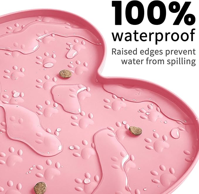 Dog Food Mat Anti-Slip Silicone Dog Bowl Mat