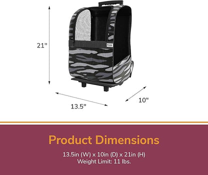 Ollie & Hutch Kaya Pet Carrier Trolley for Travel with Shock Absorbent Wheels 6286889