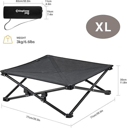 KingCamp Elevated Dog Bed Portable Raised Dog Beds Stable Folding Dog Cot Dog Camping Bed for Outdoor Travel with Washable Mesh for Small 40 lbs 4-Pack