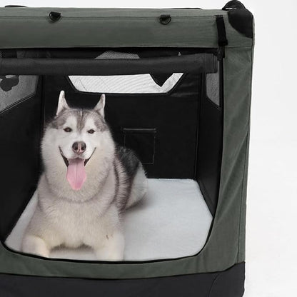 Soft Collapsible Dog Crate for Large Dogs 30 Inch 30x21x21 Inches