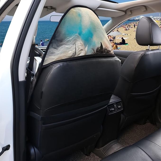 Horse Sweatproof Towel Car Front Seat Cover Non-Slip Bucket Seat Protector Easy to Install from Sweat