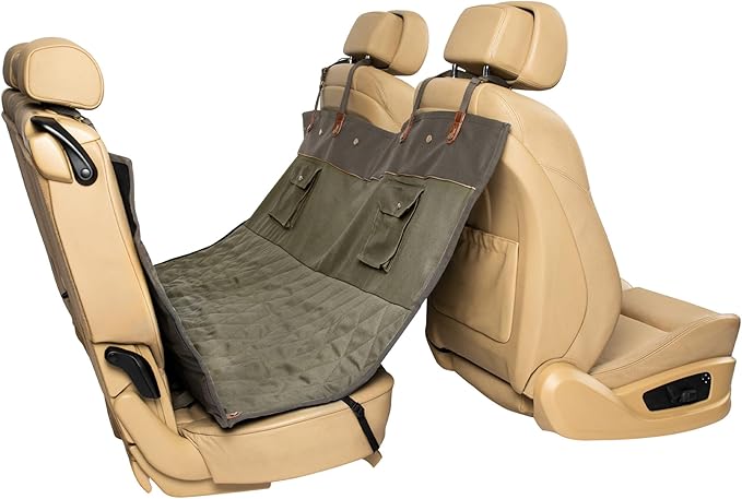 PetSafe Happy Ride Quilted Dog Car Seat Cover – Waterproof & Durable – Machine Washable – Fits Most Cars