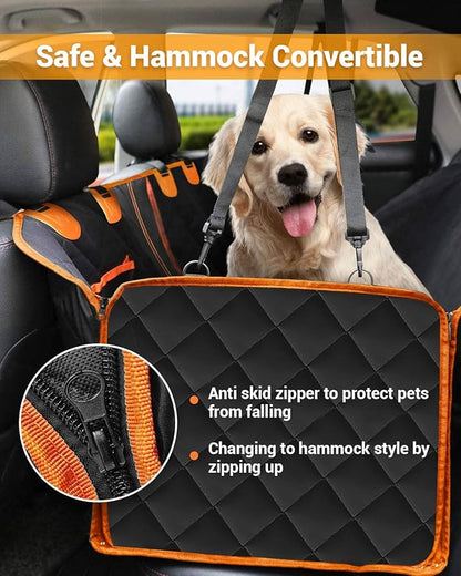 Victoper Dog Seat Cover for Cars Back Seat 600D Heavy