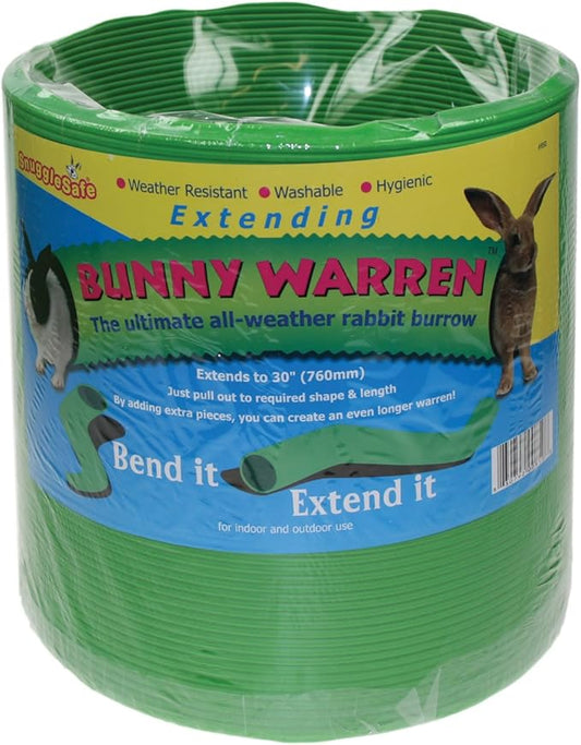 All Weather Flexible Bunny Warren Fun Tunnel, Green (Package May Vary)