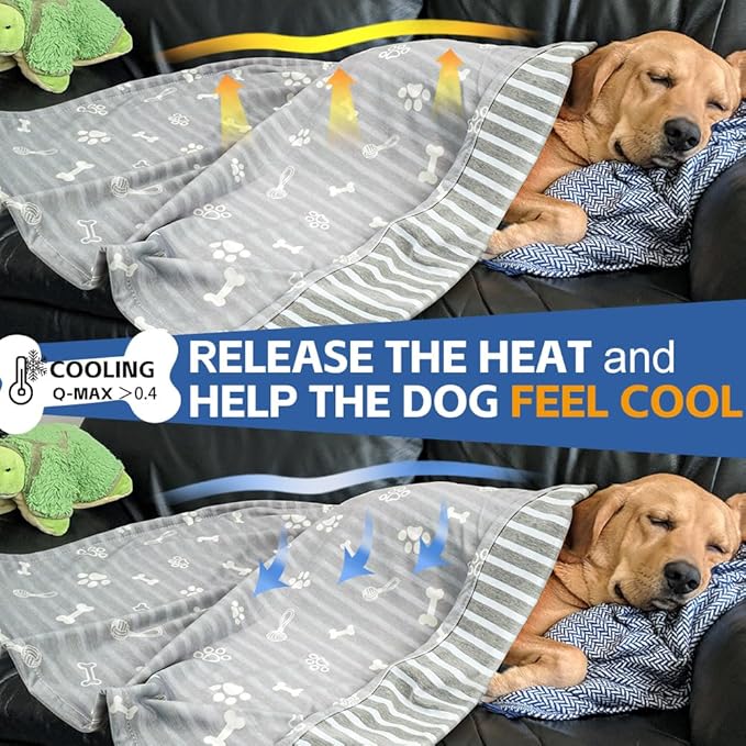 Dog Cooling Blanket Lightweight Self Cooling Blanket Bed