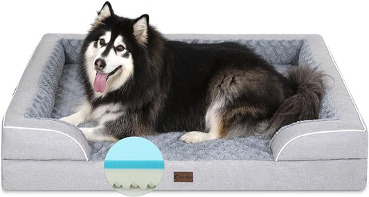 Memory Foam XXL Dog Bed with Bolsters