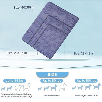 Iced 2.0 Dog Self-Cooling Mat for Small Dog 36" x 23", Pet