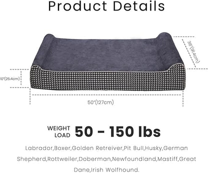 Laifug Orthopedic Memory Foam Extra Large Dog Bed