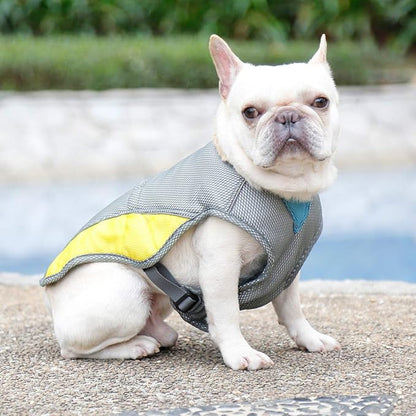 Dog Cooling Vest Harness Outdoor Puppy Cooler Jacket Reflective Safety Sun-proof Pet Hunting Coat 15.75"-19.68"))