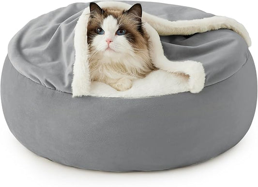 Lesure Cat Bed with Cover Cave 20"
