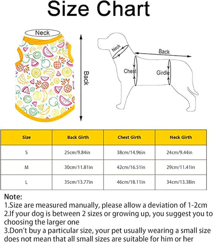 Dxhycc 5 Pieces Dog Shirts Pet Printed Puppy