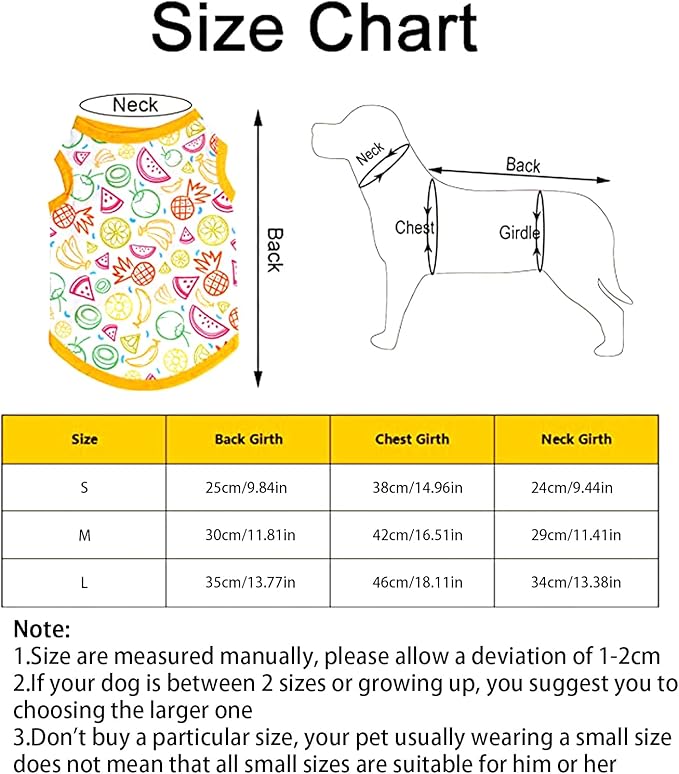 Dxhycc 5 Pieces Dog Shirts Pet Printed Puppy
