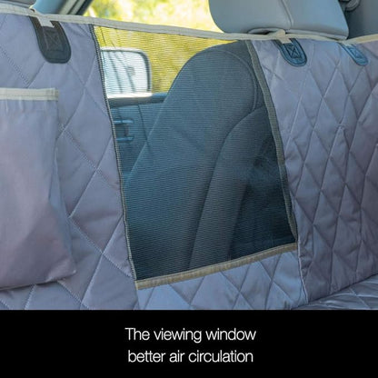 iBuddy Waterproof Dog Seat Cover for Back Seat with Mesh Window