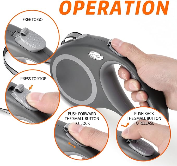 Retractable Dog Leash 26 FT 110 LBS, 26 FT（50-110