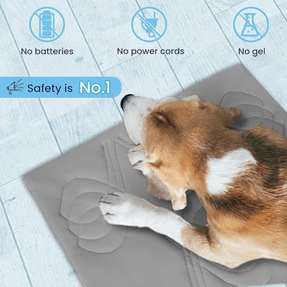 Iced 2.0 Dog Self-Cooling Mat for Small Dog 36" x 23", Pet