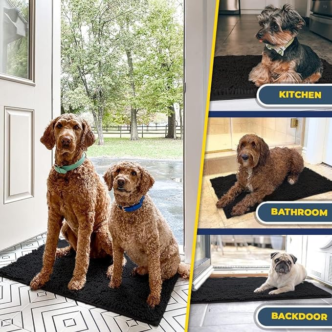 Muddy Mat® AS-SEEN-ON-TV Highly Absorbent Microfiber Door Mat and Pet Rug 28"X18"