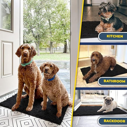 Muddy Mat® AS-SEEN-ON-TV Highly Absorbent Microfiber Door Mat and Pet Rug 35"X24"